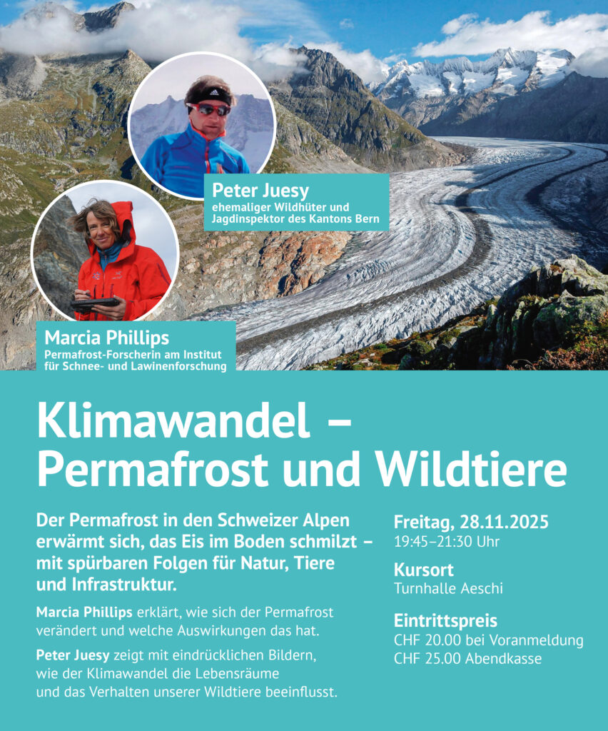 Klimawandel – Permafrost und Wildtiere mit Marcia Phillips und Peter Juesy